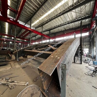 Large Span AASHTO LRFD Steel Arch Bridge for Urban Transport Engineering Projects