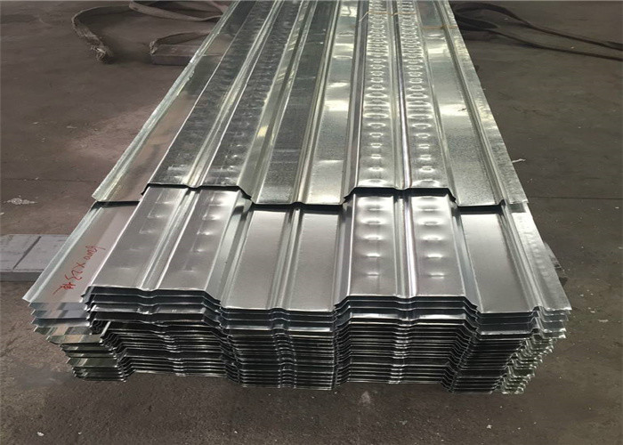 콘크리트 구성을 위한 물결모양 직류 전기로 자극된 강철 바닥 데킹 시트